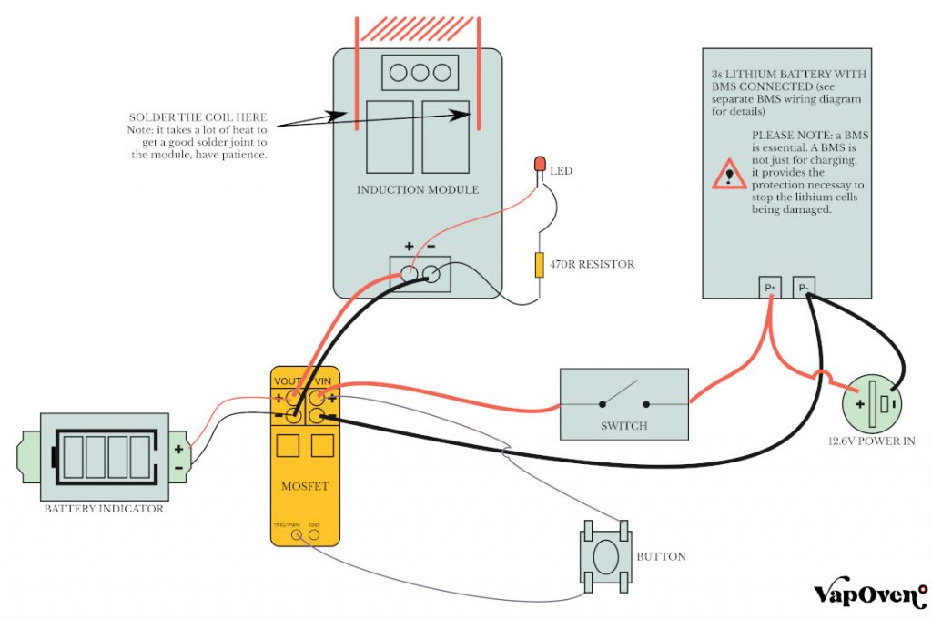 Battery Powered Induction Heater Wiring Diagram